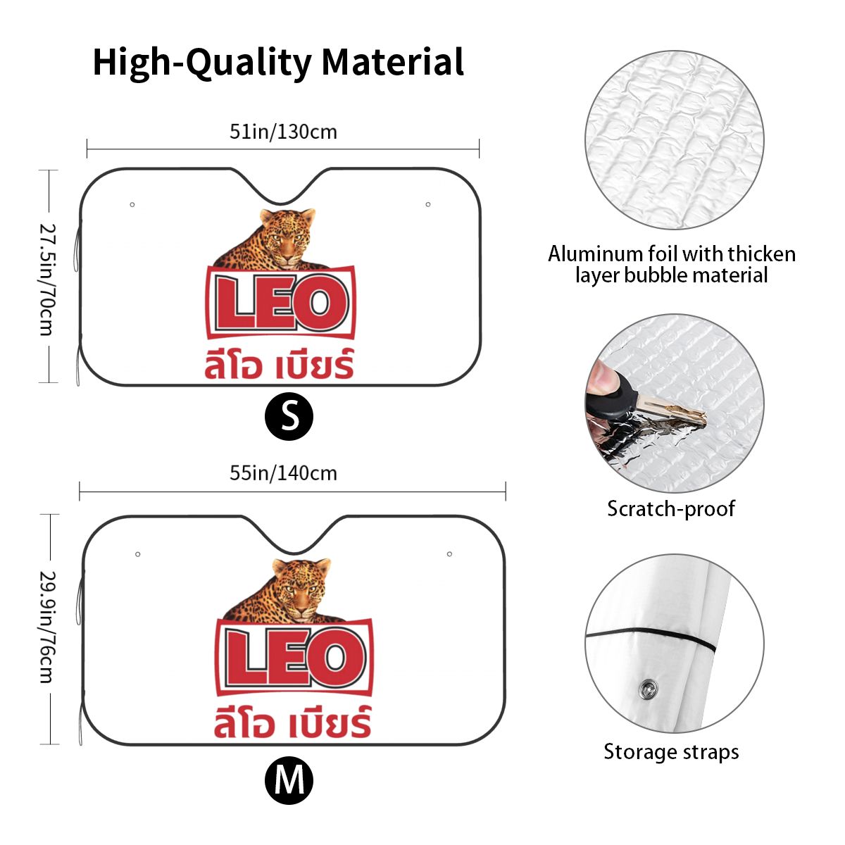 Leo Beer Bangkok Sunshade Wind - Car Accessories Bangkok review and price