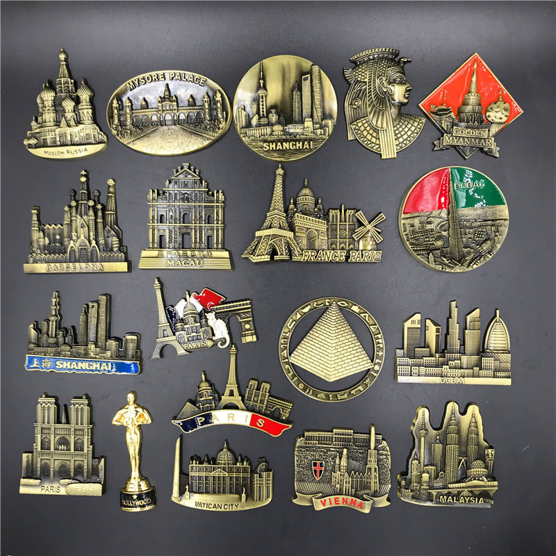 France Paris Metal 3D Cute Mag - Car Accessories Dubai review and price