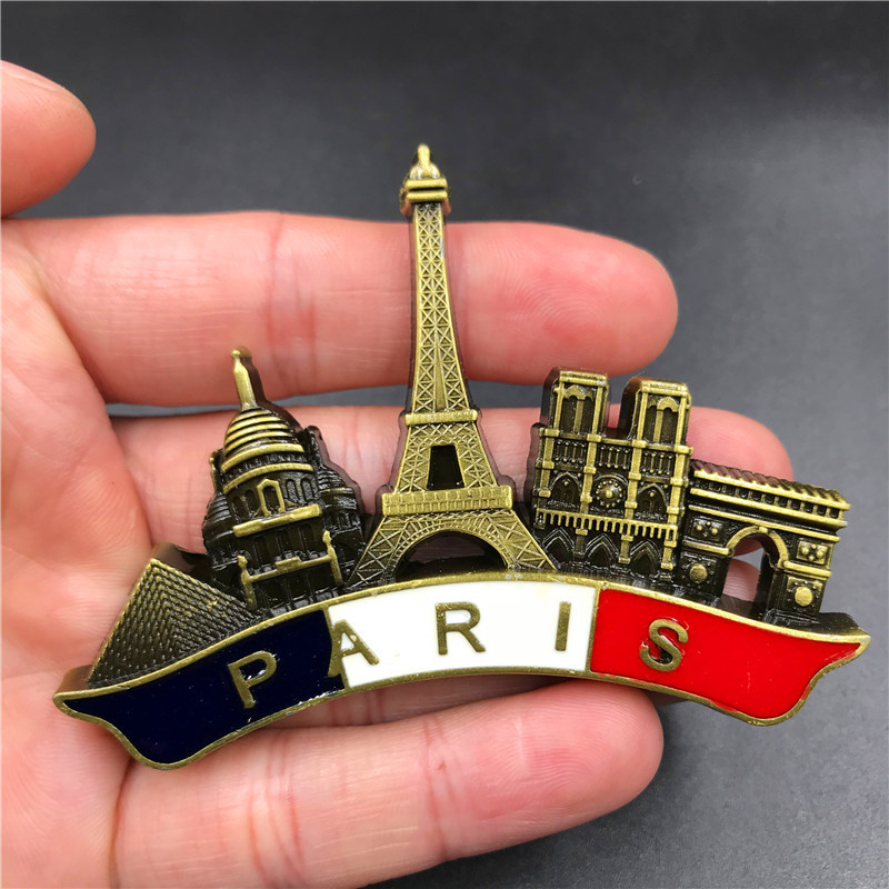 France Paris Metal 3D Cute Mag - Car Accessories Dubai review and price