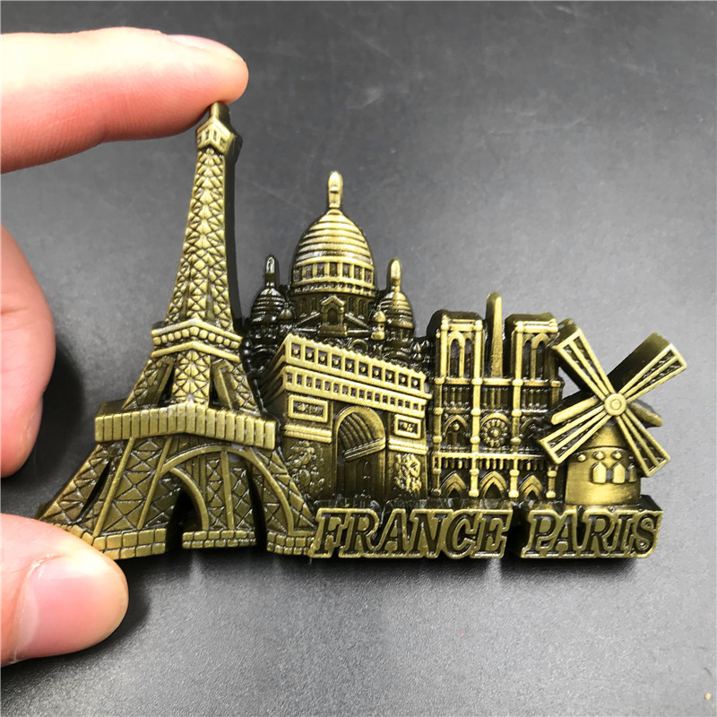 France Paris Metal 3D Cute Mag - Car Accessories Dubai review and price