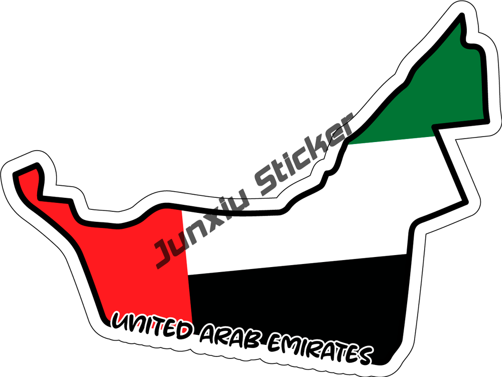 United Arab Emirates Flag Map  - Car Accessories Dubai review and price